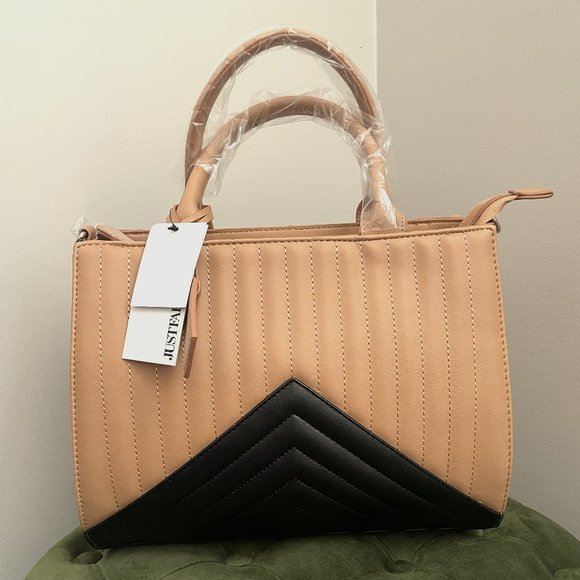 JustFab Bags Justfab Contrast Appeal Satchel Poshmark